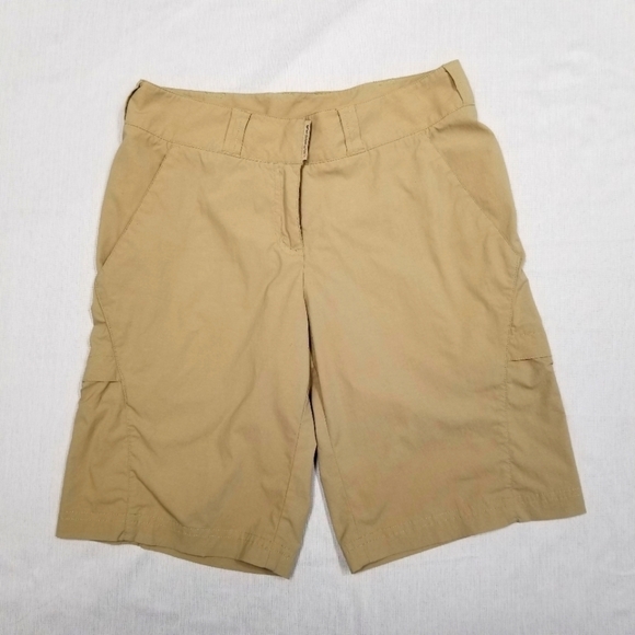 Exofficio women's shorts tan size‎ 4 great for hiking climbing EUC - Picture 1 of 8